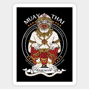 Muay Thai Boran Hanuman Tattoo Sticker